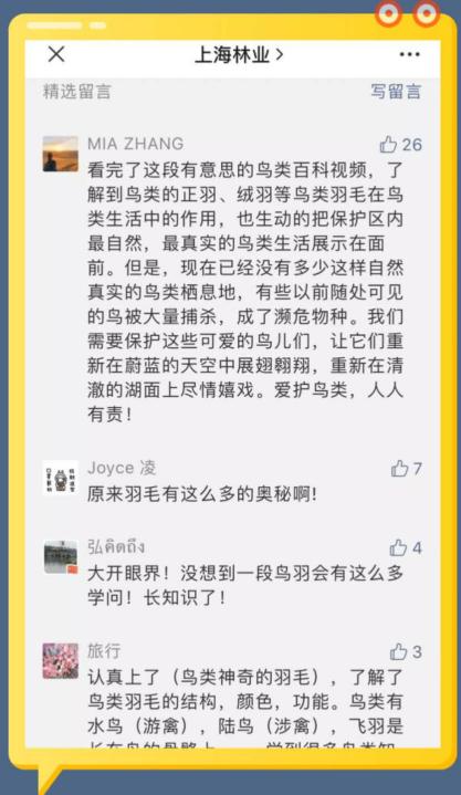 第39届上海爱鸟周留言集赞活动中奖名单出炉，等你领奖哦！