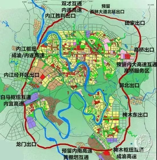 内江绕城高速地图图片