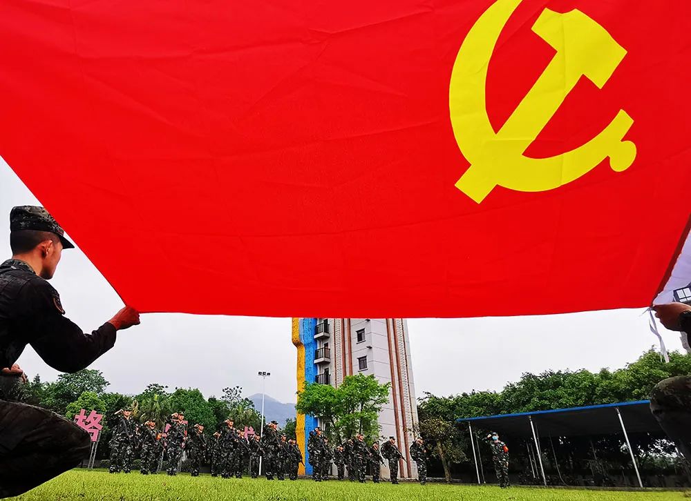 中国武警警旗图片