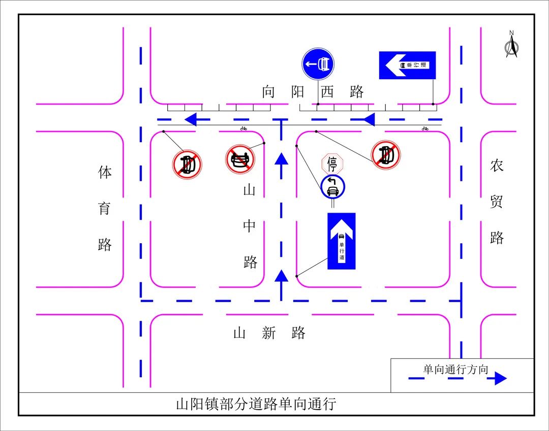 单向分道线图图片