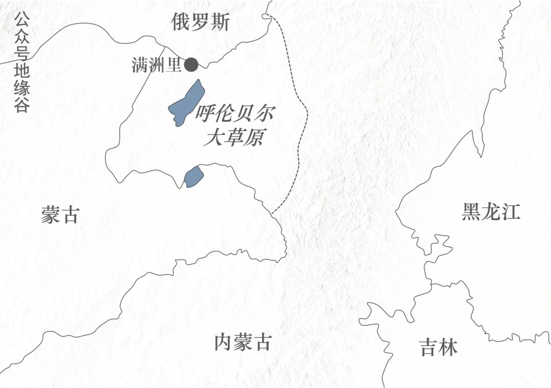 内蒙古地图满洲里位置图片