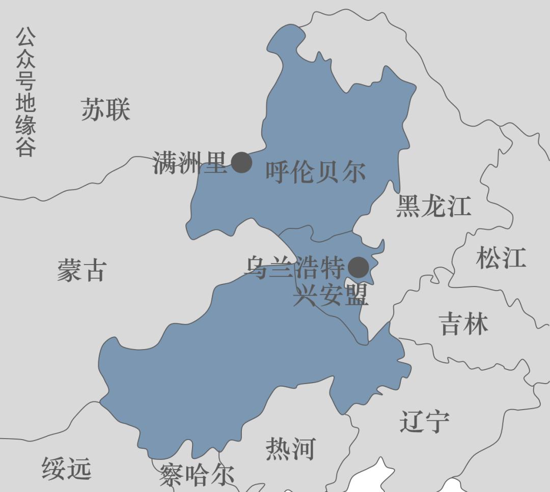 内蒙古地图满洲里位置图片