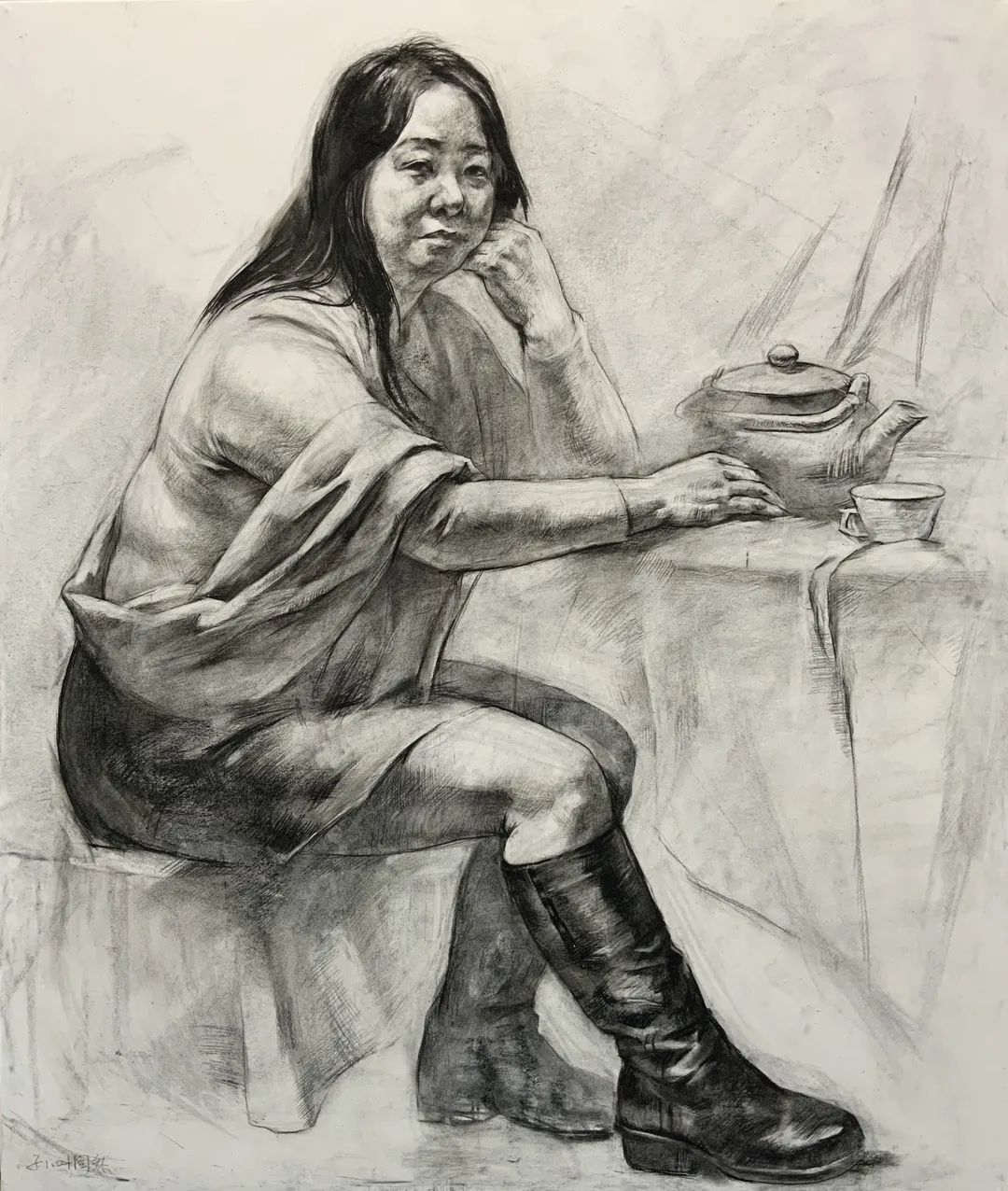 精彩云课丨素描全身像白文忠陈佳思附中