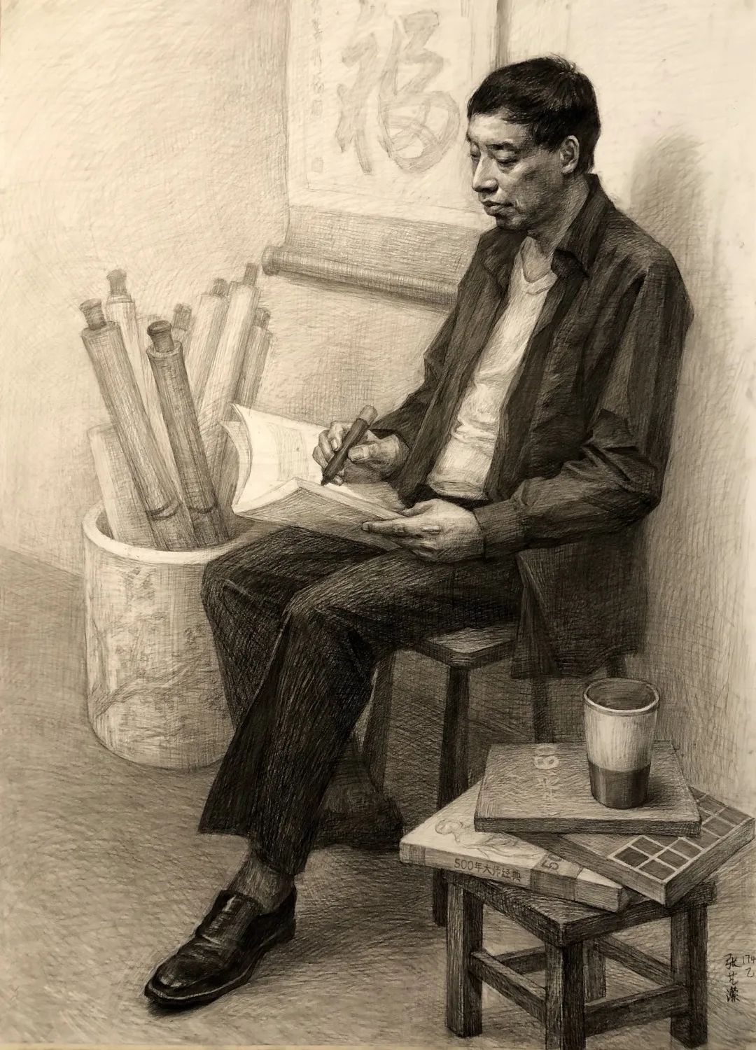 精彩云课丨素描全身像白文忠陈佳思附中