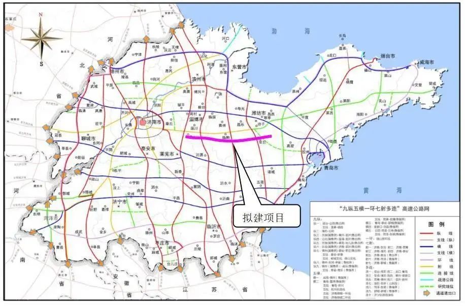新济高速路线图图片
