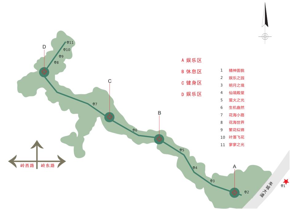 文旅夜游项目丨飞鹅岭山顶公园灯光设计