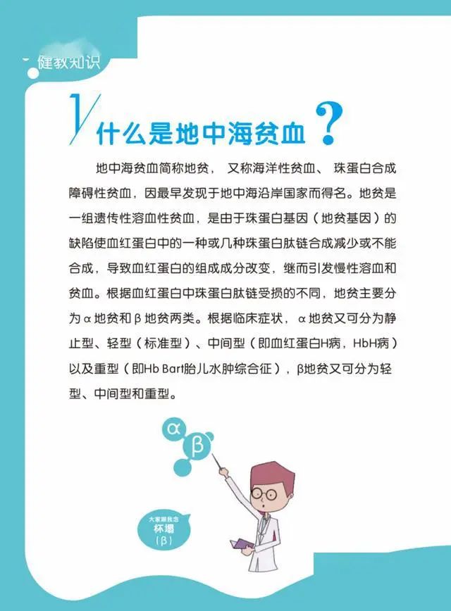 金鸡健康防治地贫共享健康多图带您了解地中海贫血可下载