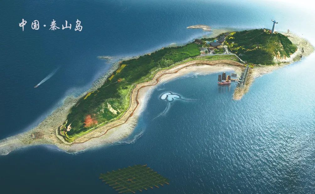 秦山岛距离赣榆滨海新城区约88公里,面积约为0