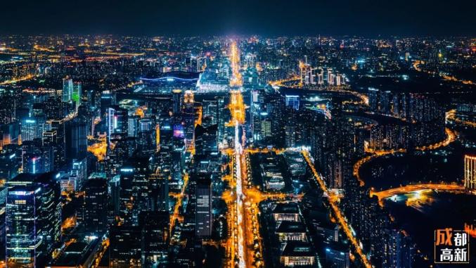 2分15秒成都璀璨之夜一座城市的繁荣和审美