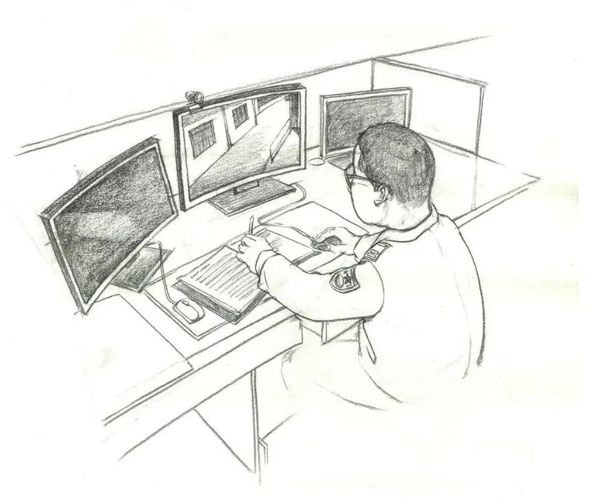 治庸便民用小小画笔速写警察故事