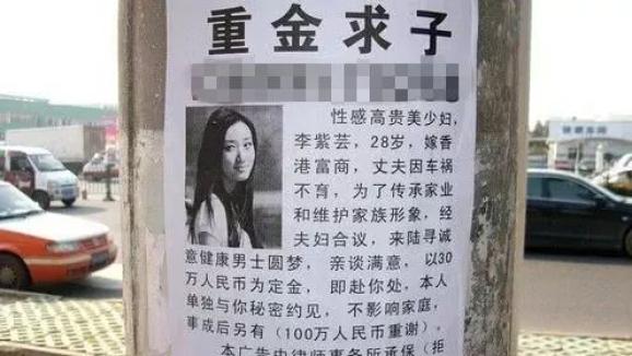 富婆真心求子野广告图片