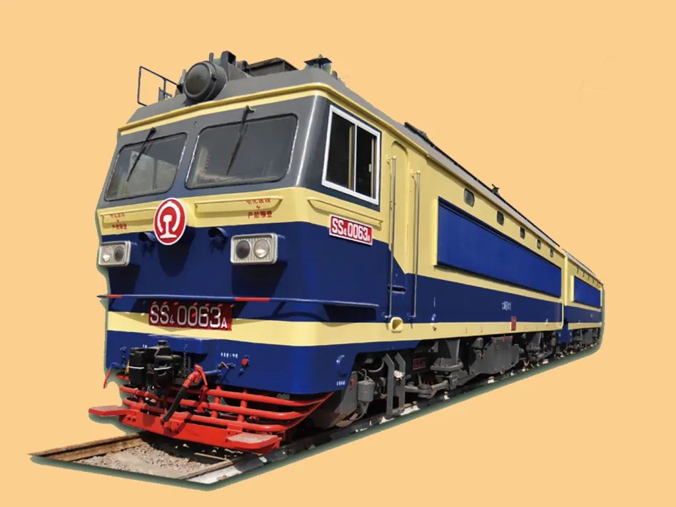 "韶山4型"电力机车,是我国铁路第三代电力机车的首型机车,1993年开始