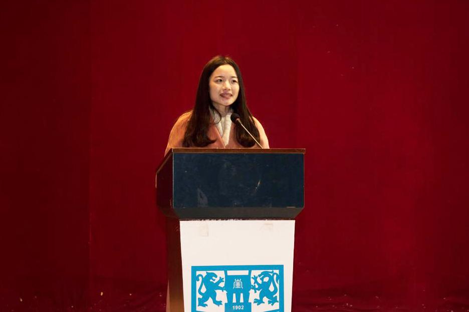 2018年吴玲作为社会实践先进个人在土木工程学院2018年度本科生表彰暨