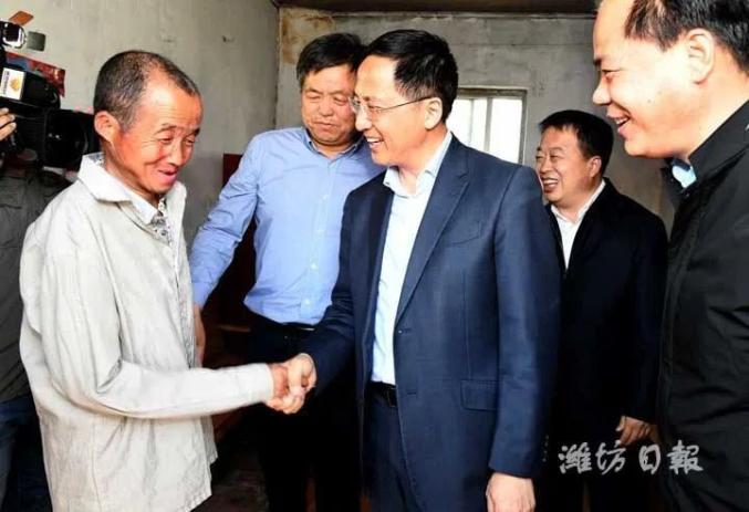 惠新安到寿光调研看望省派四进攻坚工作组