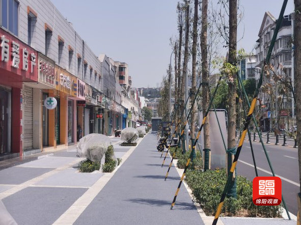 绵阳城西老旧街巷改造双碑中街率先完成颜值提升