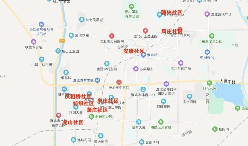 淮北小区地图高清版图片