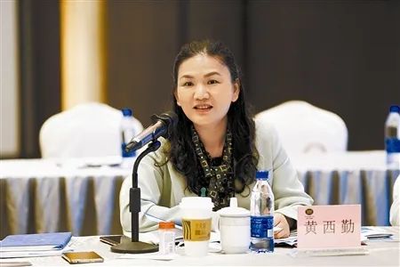 两会期间,全国政协委员,广东省新的社会阶层人士联合会会长黄西勤带来