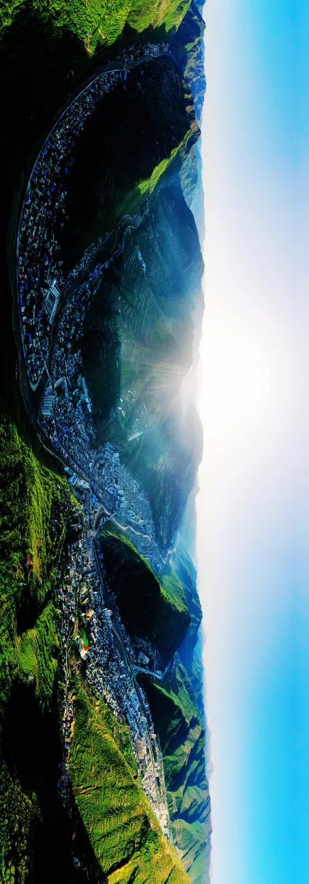 航拍宕昌古国羌韵佳境