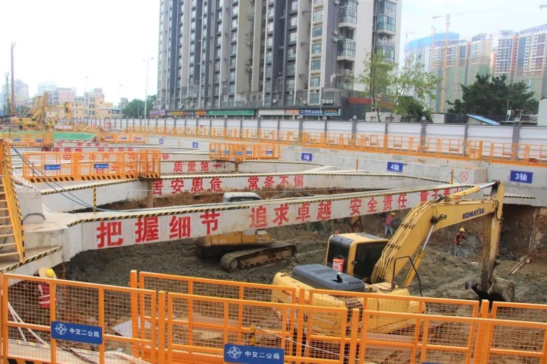 地铁8号线二期又有新进展啦北山道站进入主体施工阶段