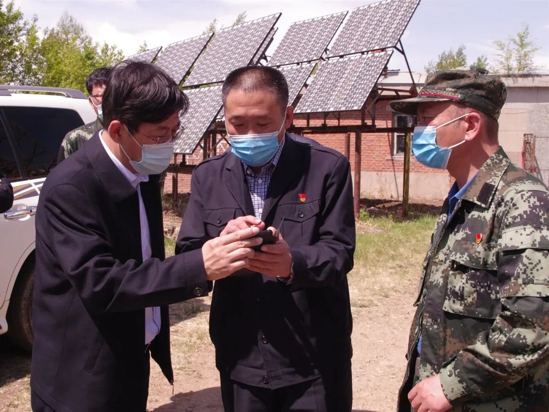 林业集团公司党委书记,总经理于辉深入加林局调研森林防火远程视频