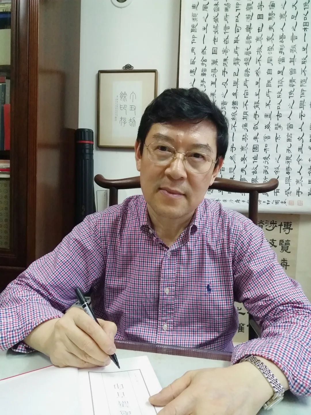 周建国为《沪语百印》签名二,"闷声勿响大发财"复制紫檀印章一枚非洲