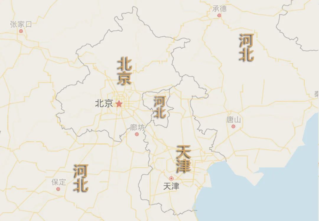 河北孤悬在京津之间的飞地香河县,大厂回族自治县和三河市几乎相当