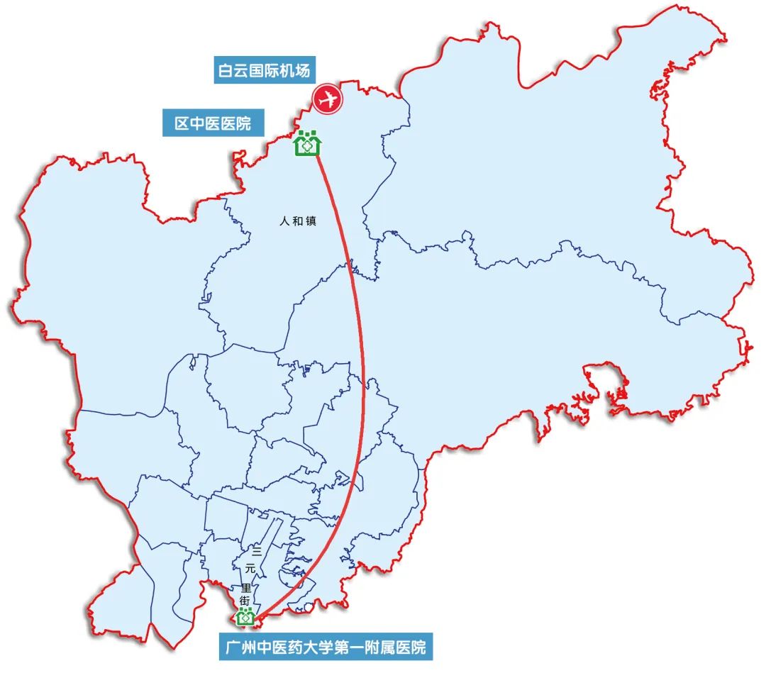 廣州白雲發佈廣州市白雲區中醫醫院 座落在人和鎮流溪河畔 位於廣州