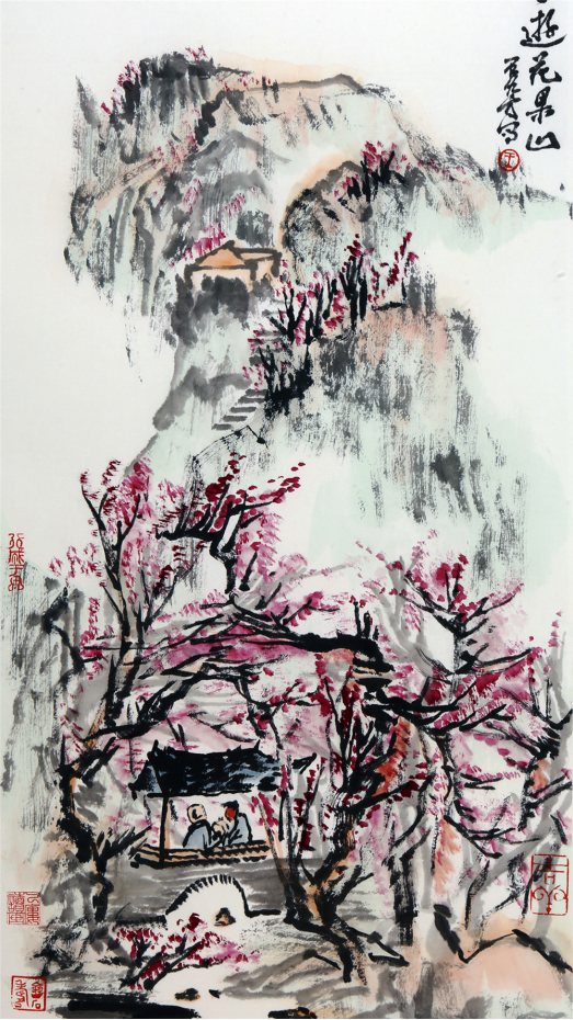 苍古迷深王石染山水作品欣赏