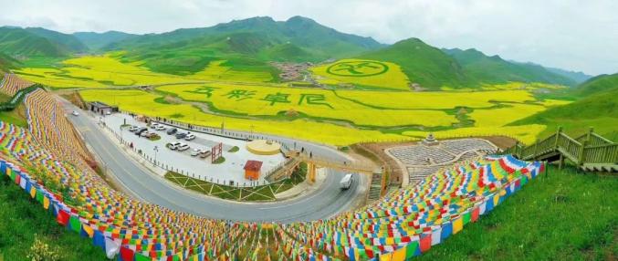 五彩卓尼大景区秀颜值百里洮河风情线绽芳华