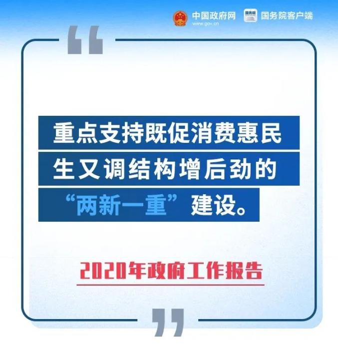 聚焦两会丨总理报告重磅两新一重建设