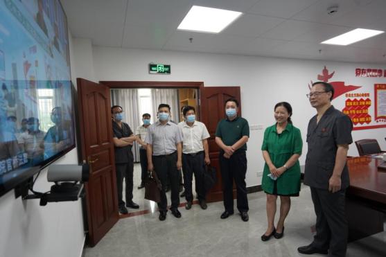 茂名中院党组书记,院长金军,化州法院党组书记,院长郑明海陪同调研并