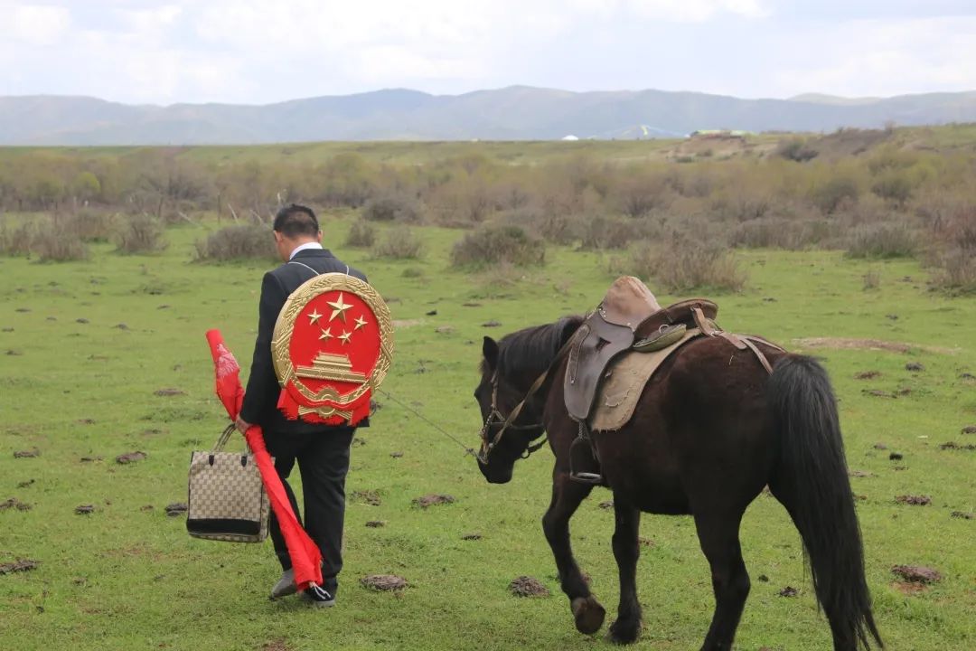 马背上的法庭打通司法服务最后一公里