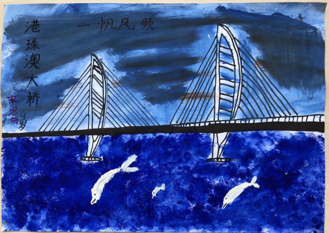 卢浦大桥图片儿童画图片