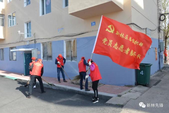 新林区委组织部党员志愿者开展 爱情小镇红色管家 活动