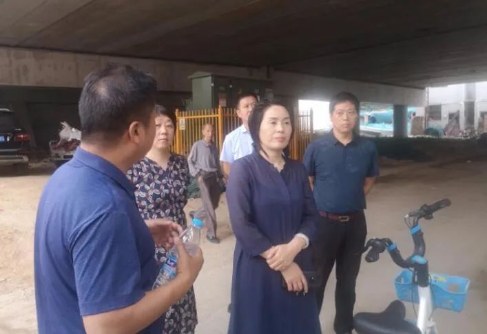 区委常委常务副区长李玉瑞实地督导防汛工作