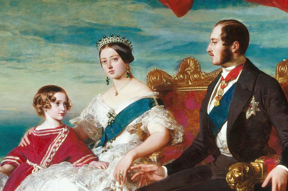维多利亚女王全家福图片