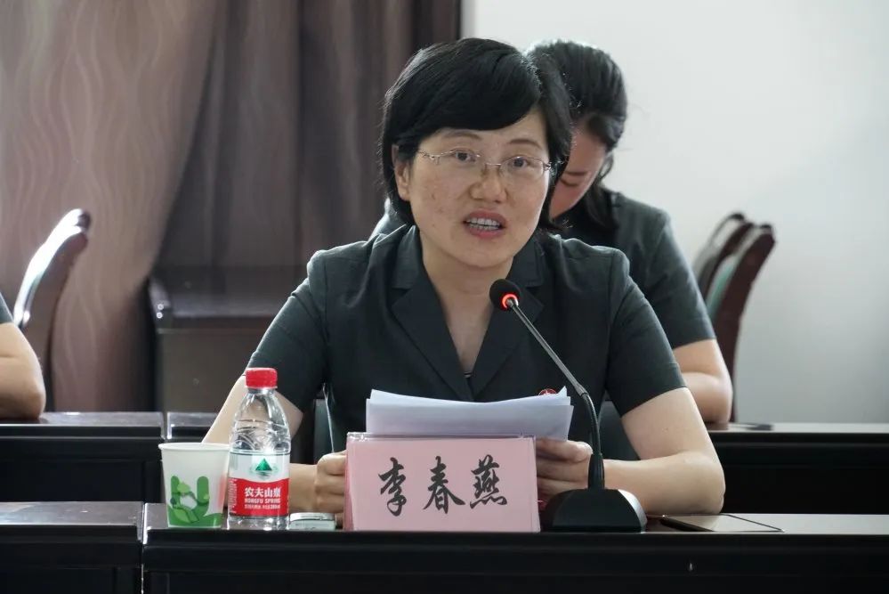 会上,李春燕院长从2019年执法办案工作,统筹抓好疫情防控与审判执行
