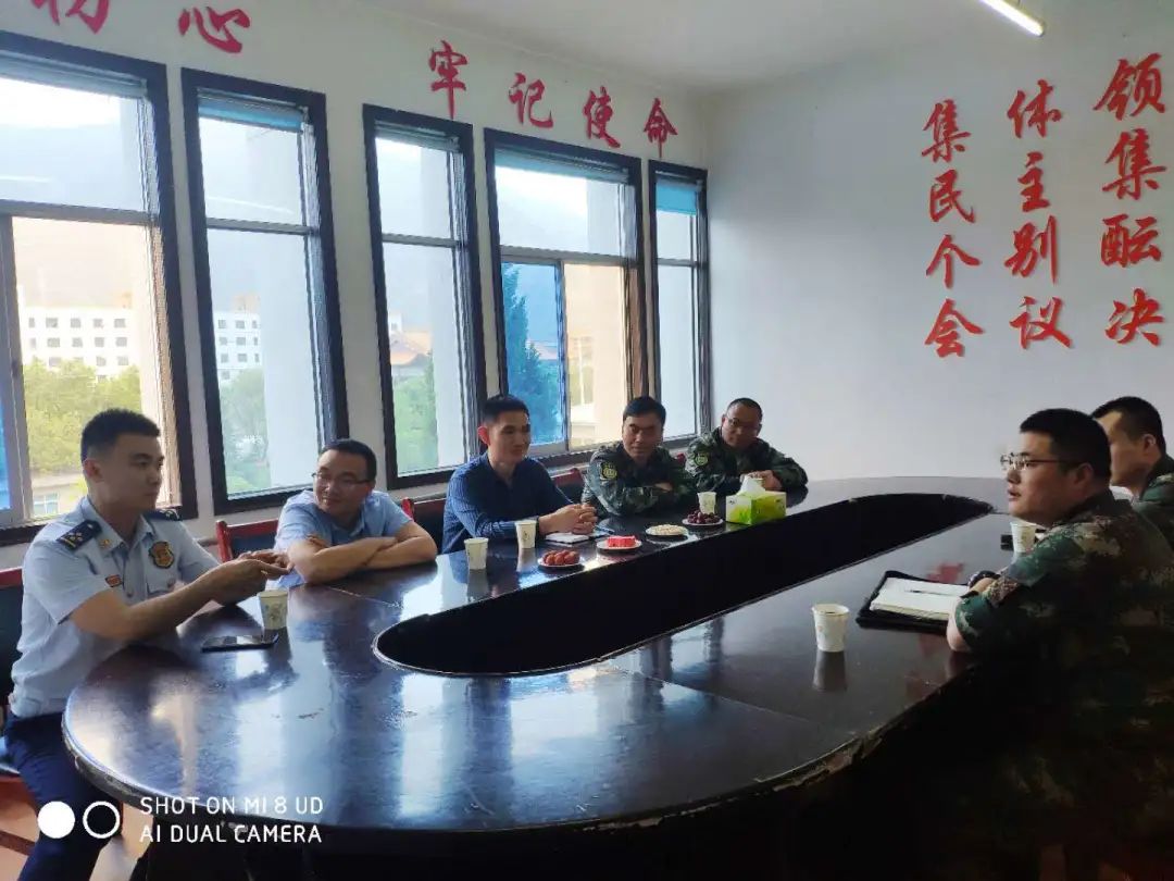 6月8日上午,黄龙县双拥办牵头组织96741部队,黄龙山森林消防队,黄龙县