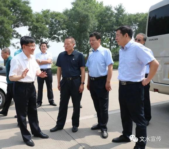 山西大秦物流领导来文水经济开发区调研铁路专用线项目