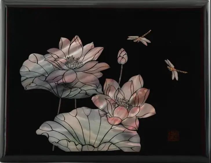 螺钿系列作品▲ 台屏系列作品三楼主展厅的布置主要以俞升寿的作品