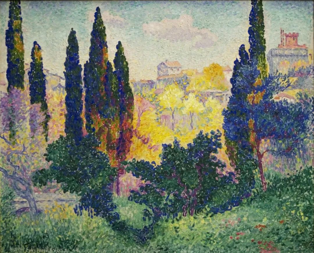 Henri Edmond Cross、AVANT L´ORAGE，LA BAIGNEUSE、画集画額付-