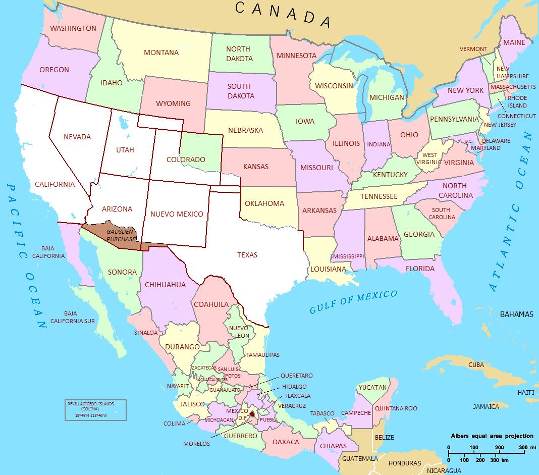 墨西哥地图 世界地图高清版大图