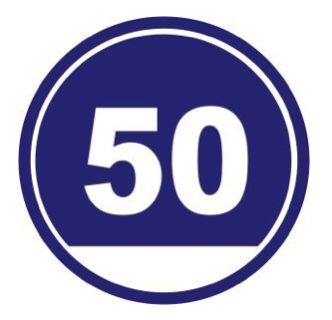 低限速最高限速蓝色圆圈内用白色文字标明数字,而且下方还有一截白底