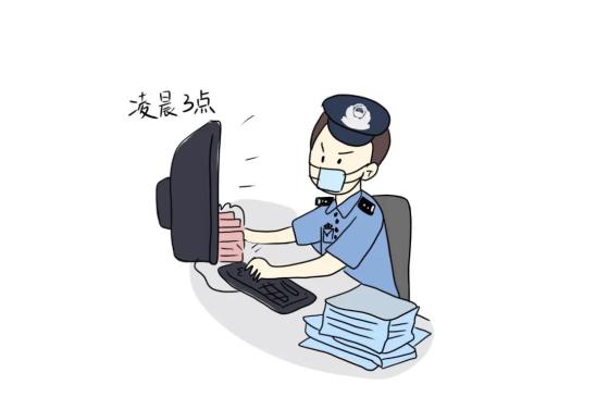 警察加班图片 表情图片