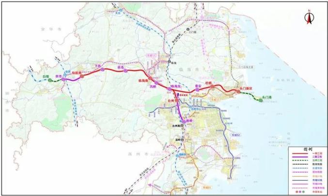 7月開工建設臺州新添市郊列車線路s1s2s3線換乘更便捷