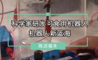 科學(xué)家研發(fā)可食用機(jī)器人，機(jī)器人新藍(lán)海