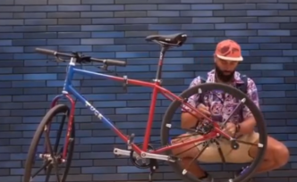 轮子也能折叠的自行车，你见过吗？