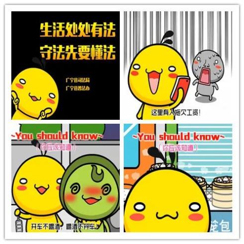 (您应该知道)》视频创作团队将"小叽说法"制作成动漫,小叽化身为守法