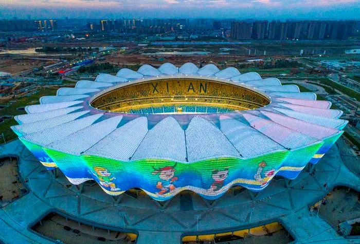 重点项目亮点纷呈向党的生日献礼盛世之花西安奥体中心完美绽放