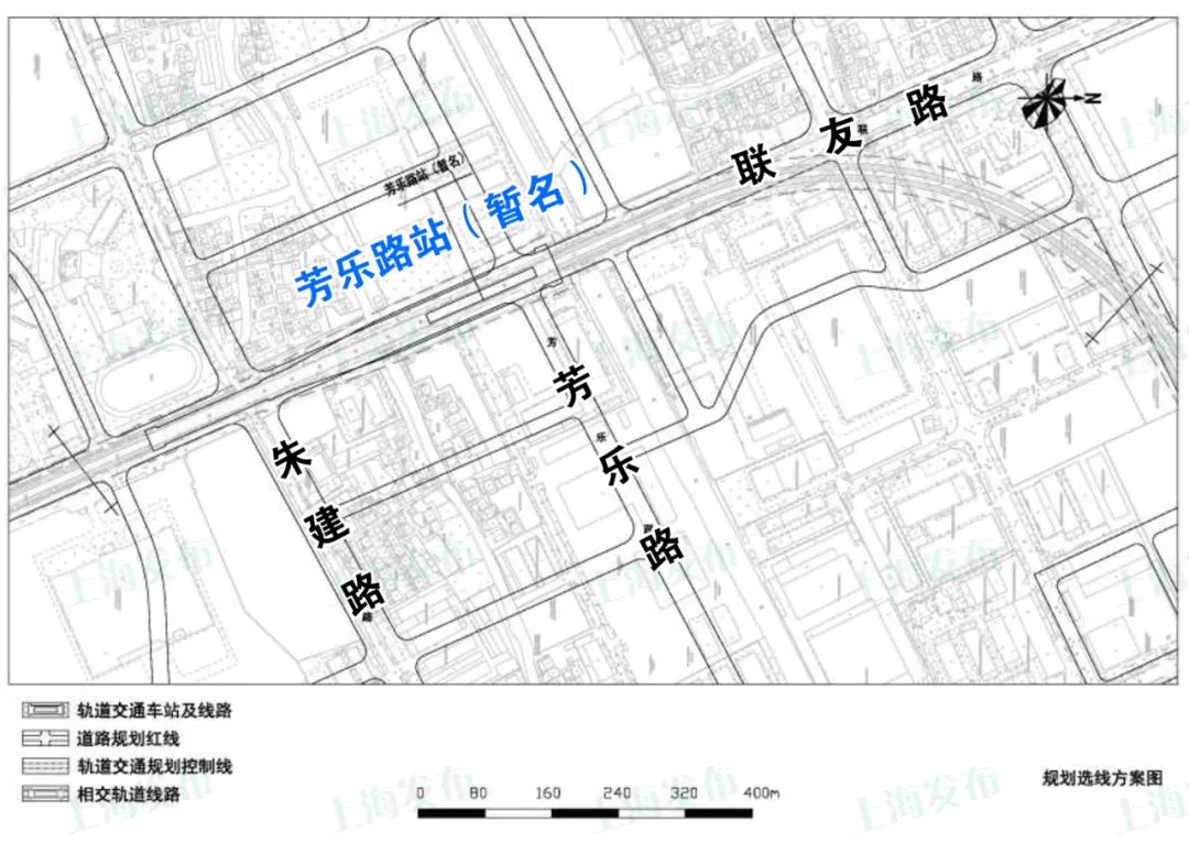 线路起于轨道交通13号线金运路站,沿金沙江西路—纪宏路—联友路